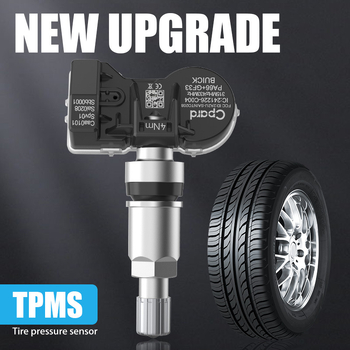 TPMS riepu spiediena sensors, 4-gab komplekts Buickam | GEK alumīnija elektroniskais ar digitālo displeju, modelis 13549707, augsta precizitāte