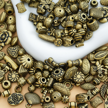 Ακρυλικές χάντρες – μπαρόκ στυλ, χάντρες σε σχήμα ντραμ, μοτίβο Τοτέμ, ελεύθερες χάντρες, άνοιξη 2025