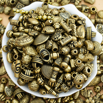 Ακρυλικές χάντρες – μπαρόκ στυλ, χάντρες σε σχήμα ντραμ, μοτίβο Τοτέμ, ελεύθερες χάντρες, άνοιξη 2025