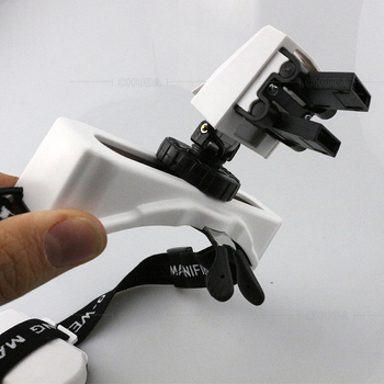 Mae Gonifi galvos didinamoji lupa su LED apšvietimu, 8 lęšiai, modelis 9892E