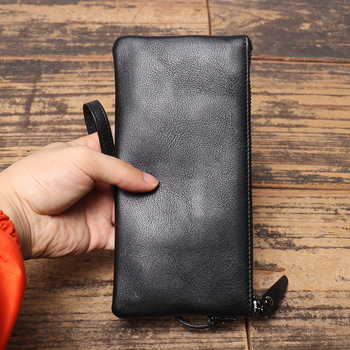 Valódi bőrből készült érmetárca, uniszex, ultra-könnyű, városi minimalist stílus, bélés poliészter-pamut