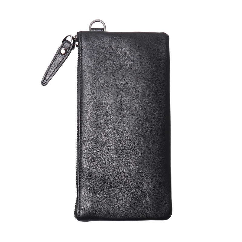 Valódi bőrből készült érmetárca, uniszex, ultra-könnyű, városi minimalist stílus, bélés poliészter-pamut