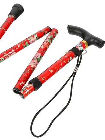 Spausdinta sulankstoma žygio lazda – aliuminio lydinys, svoris 260 g, modelis: spausdinta sulankstoma žygio lazda