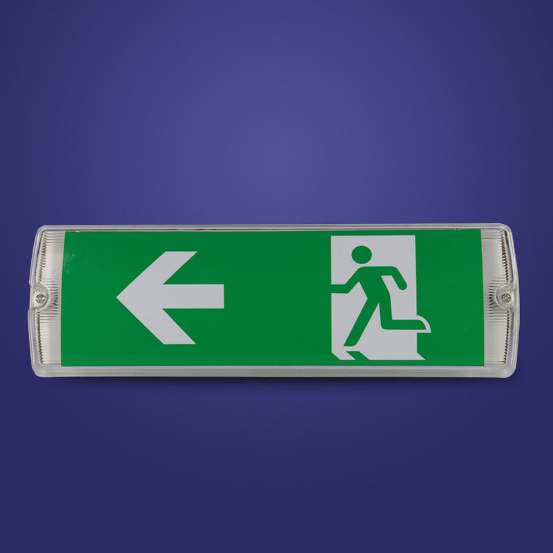 LED evakuacijos ženklo šviesa, YL-S14, IP20, 220V, tinkamas prekybos centrams, viešbučiams, biurams