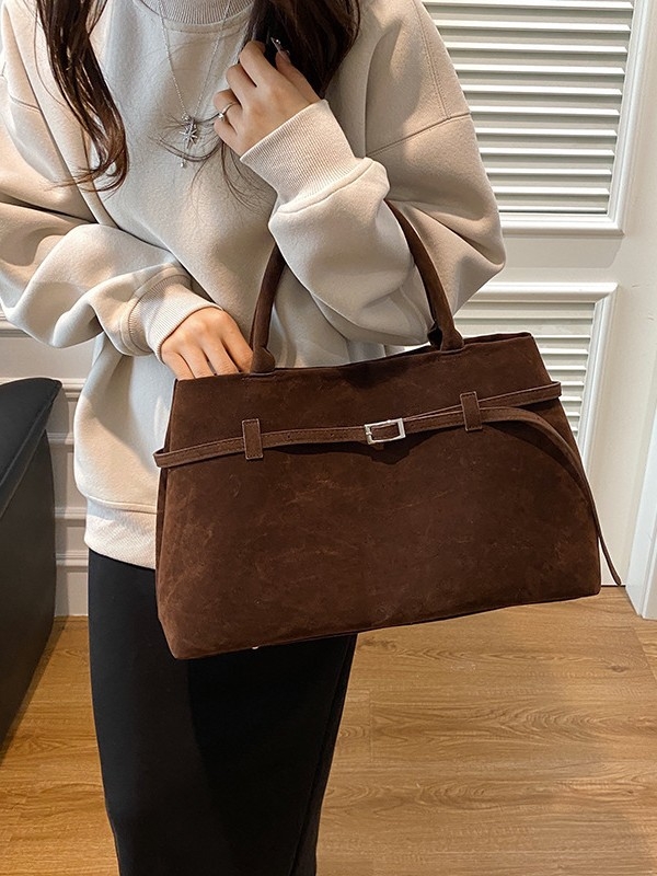 Puppy torba od veluru koze jelena, vodoravni kvadratni oblik, magnetsko zatvaranje, skriveni džep na zipu, za svakodnevnu uporabu