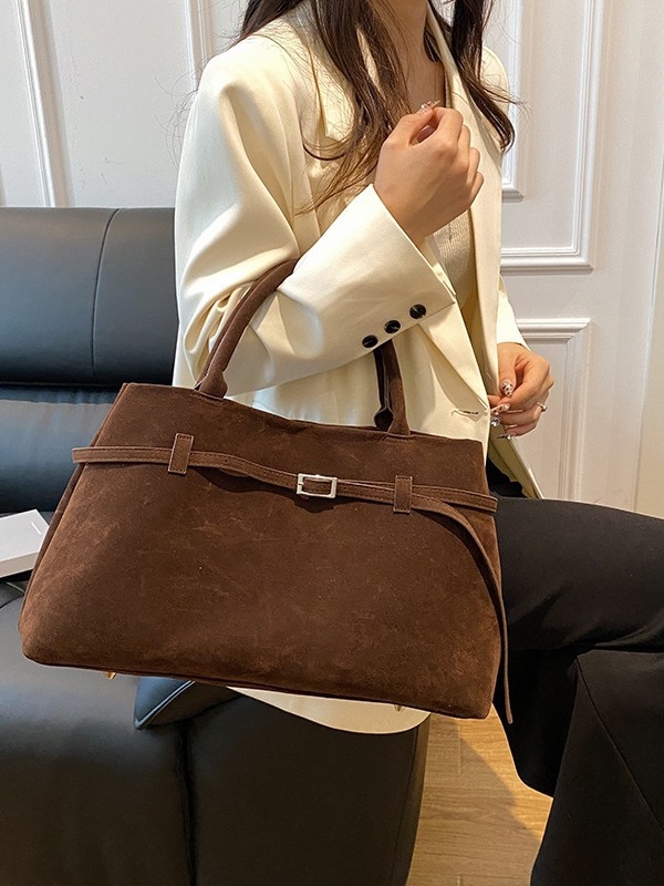 Puppy torba od veluru koze jelena, vodoravni kvadratni oblik, magnetsko zatvaranje, skriveni džep na zipu, za svakodnevnu uporabu