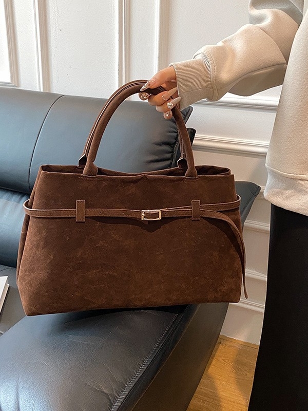 Puppy torba od veluru koze jelena, vodoravni kvadratni oblik, magnetsko zatvaranje, skriveni džep na zipu, za svakodnevnu uporabu