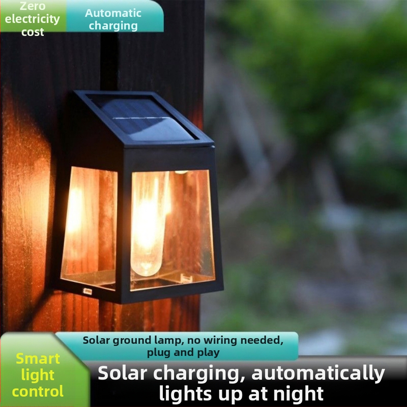 Wl11851 Vonkajšia LED stenová lampa s ručným spínačom, vodotesná, 6–12 h prevádzka