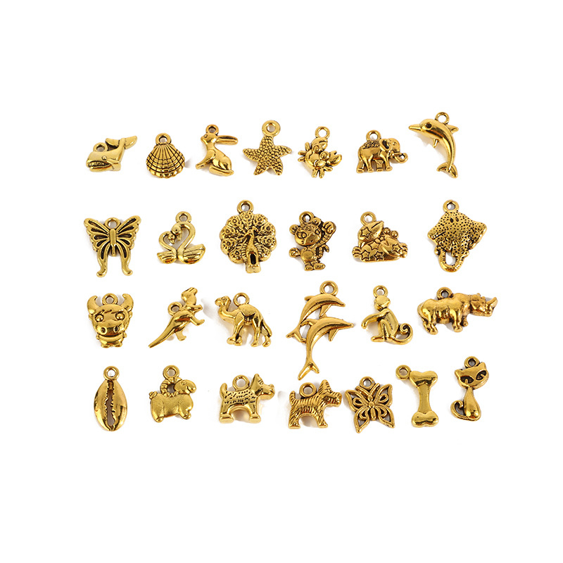 Privjesak s motivom životinja od cinkove legure, elektroplatiranje, Ljeto 2021, licencirana privatna marka