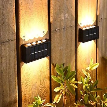 Saules LED sienas apgaismojums ārējai lietošanai ar augšup-dolup apgaismojumu, 12V, 2000 lm, 90° starojums, IP65, 8–10 LED