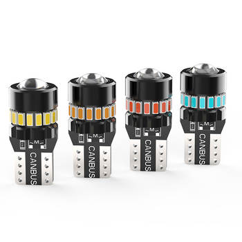 Λάμπα LED T10 με φακό για φως πινακίδας και ένδειξη πλάτους, 12V, 2.1W, 18SMD 3014, αποκωδικοποίηση 12V-50V