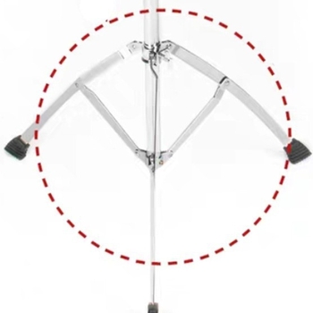 Στήριξη Snare Drum, ρυθμιζόμενη, πτυσσόμενη, παχύτερη σταθερή κατασκευή από σίδηρο, Μοντέλο 002