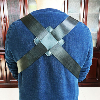 Ζώνη για αφρικανικό τύμπανο, ευρύ ιμάντας ώμου, κατάλληλη για ενήλικες και παιδιά, μοντέλο PP-66, υλικό: βοδινό δέρμα