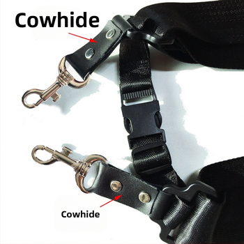 Ζώνη για αφρικανικό τύμπανο, ευρύ ιμάντας ώμου, κατάλληλη για ενήλικες και παιδιά, μοντέλο PP-66, υλικό: βοδινό δέρμα