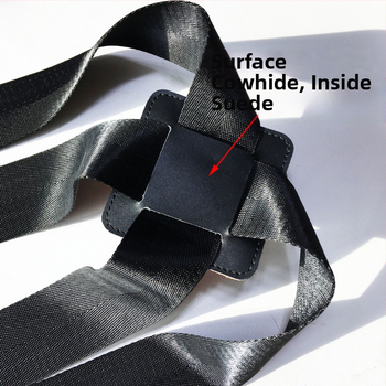 Ζώνη για αφρικανικό τύμπανο, ευρύ ιμάντας ώμου, κατάλληλη για ενήλικες και παιδιά, μοντέλο PP-66, υλικό: βοδινό δέρμα