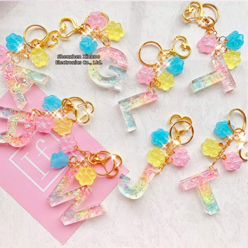 Μορφή σιλικόνης για γράμματα από ρητίνη, 134 τεμάχια, Xinhuo