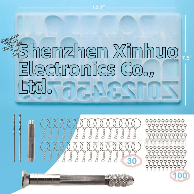 134-dielna silikónová forma na písmená z živice, Xinhuo