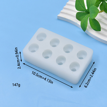 Силиконова форма за кекс с форма на пате, осем кухини