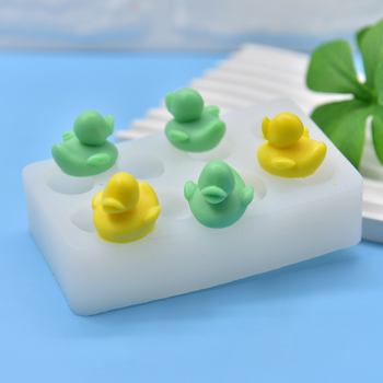 Силиконова форма за кекс с форма на пате, осем кухини