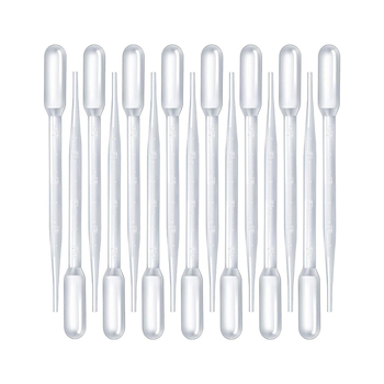 JM vienkartinė plastikinė graduota pipetė, pakuotėje 100 vnt, namų skysčių perdavimui