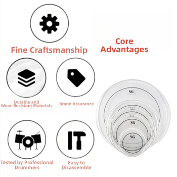 Διπλού στρώματος κεφαλή τύμπανου από λαδωμένο δέρμα, SGTJSGRX – κεφαλή τύμπανου για δυτικά κρουστά