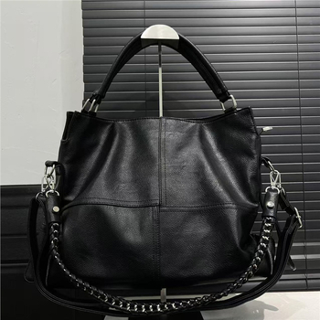 Tote torba od PU-a, gradski jednostavan stil, zatvaranje zatvaračem, horizontalni kvadratni oblik, unutarnja džep