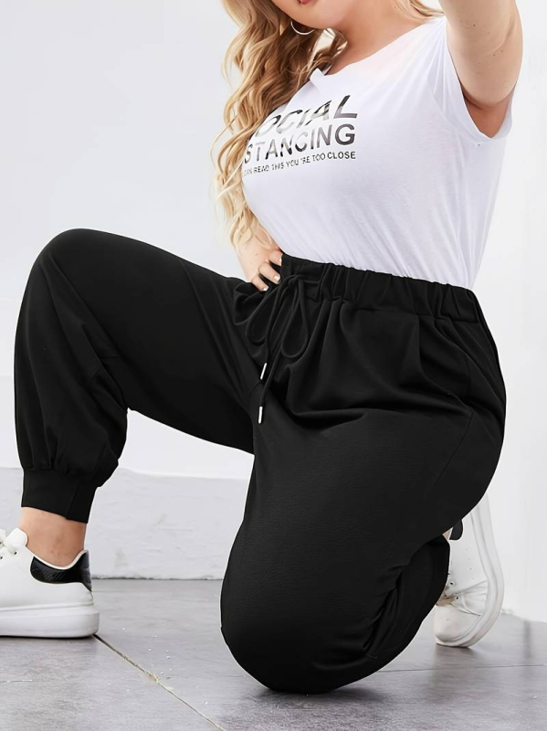 Женски панталони тип харам от полиестер, съдържание 95%+ полиестер, летен сезон 2024, дължина 9/10, стил: работно-елегантен