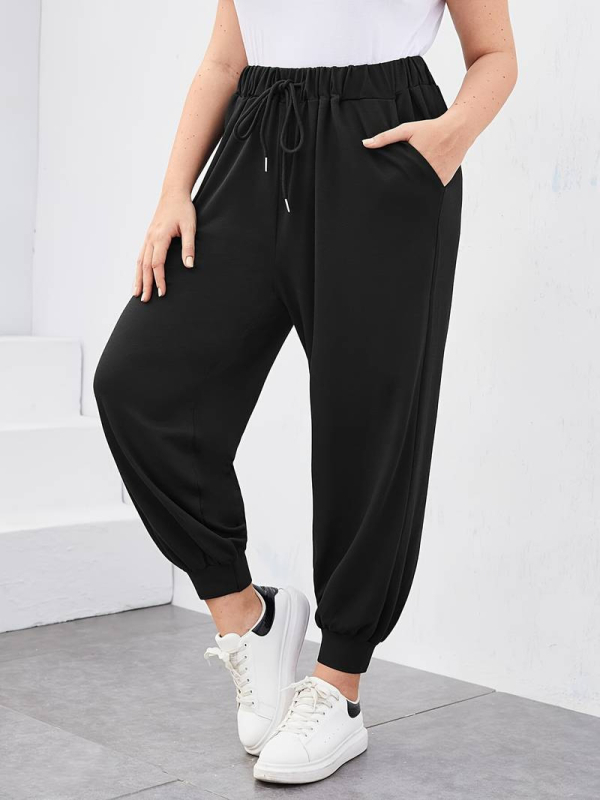 Женски панталони тип харам от полиестер, съдържание 95%+ полиестер, летен сезон 2024, дължина 9/10, стил: работно-елегантен