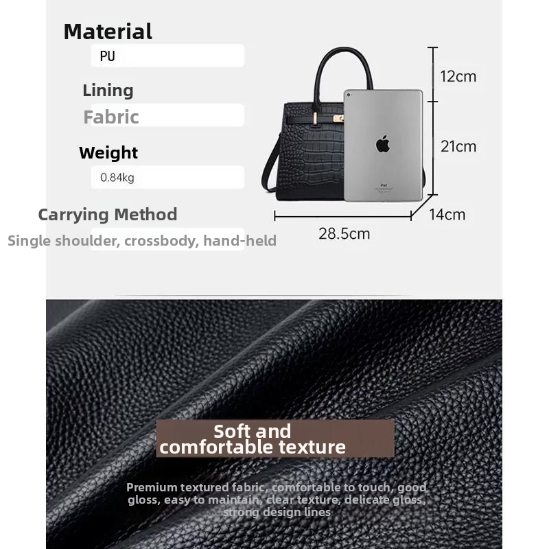 Taška na ruku so mäkkou 3D štruktúrou, vnútorné vrecko na telefón a vnútorný diel, vhodná na voľnočasové cestovanie — jar 2025