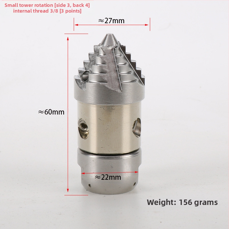 Augsta spiediena kanalizācijas tīrīšanas iekārta, galva no sakausējuma, rokturis no sakausējuma, izsmidzināšanas attālums 10, svars 156