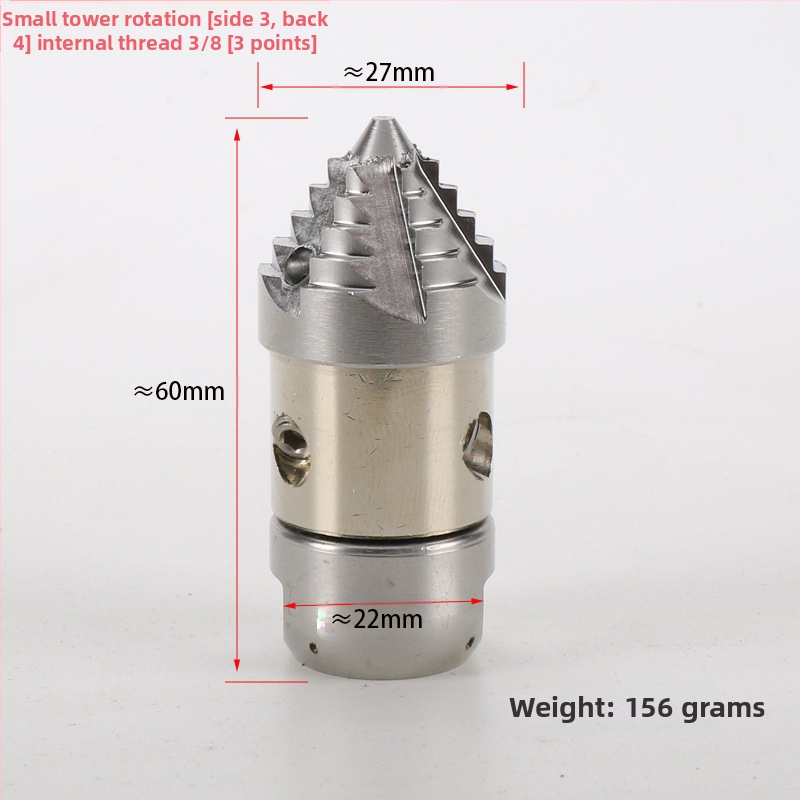 Augsta spiediena kanalizācijas tīrīšanas iekārta, galva no sakausējuma, rokturis no sakausējuma, izsmidzināšanas attālums 10, svars 156