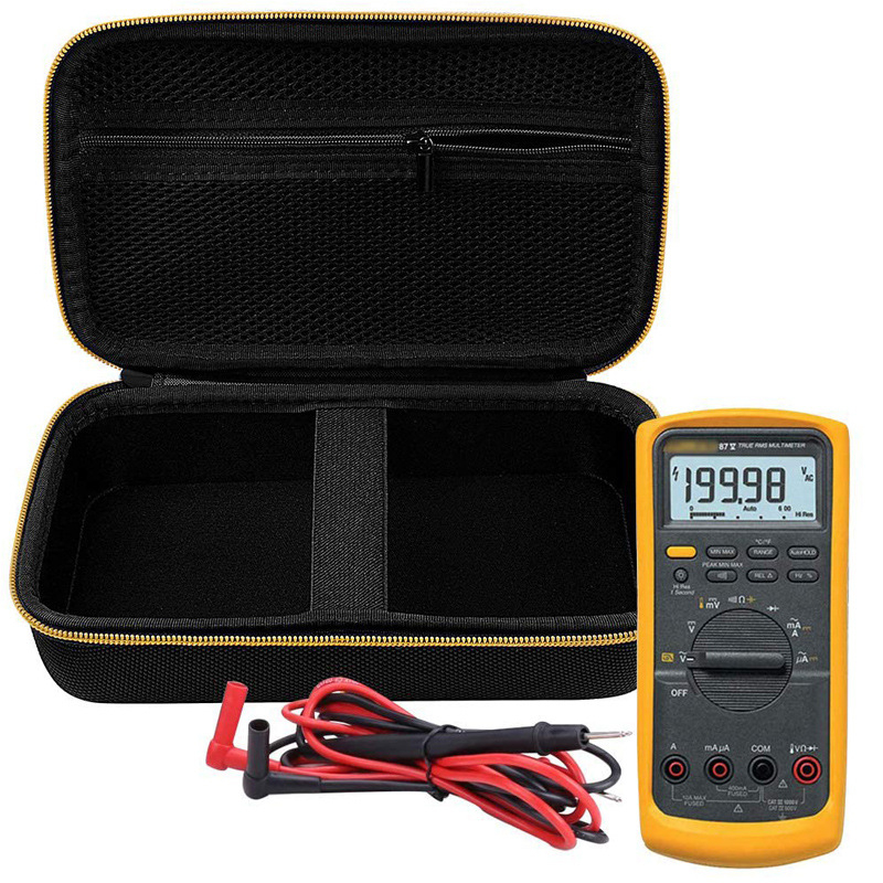 EVA-anyagú digitális multiméter tároló taska, DK márka, kompatibilis Fluke 87-V, 87V Max, 88V, 15B+