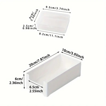 Πλαστικό κουτί αποθήκευσης καλωδίων με καπάκι για γραφείο — μοντέρνος μινιμαλιστικός οργανωτής καλωδίων για ακουστικά και φορτιστές