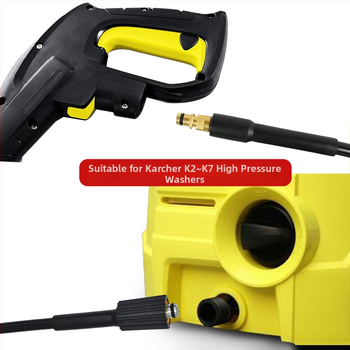 Sprogimui atspari aukšto slėgio žarna automobilio plovimui, PVC ir vario konstrukcija, suderinama su Karcher K-serija, prekinis ženklas Xiong Wei, modelis Ph0616-10MK