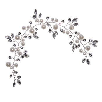 Perlovana traka za kosu, Mission Inscription brend, ženski stil, valoviti oblik, FD1201