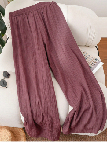 Права панталони за жени с висока талия, 50–70% спандекс, микроеластичност, летен модел 2025