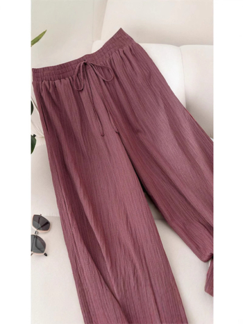 Права панталони за жени с висока талия, 50–70% спандекс, микроеластичност, летен модел 2025