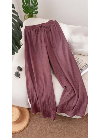 Права панталони за жени с висока талия, 50–70% спандекс, микроеластичност, летен модел 2025