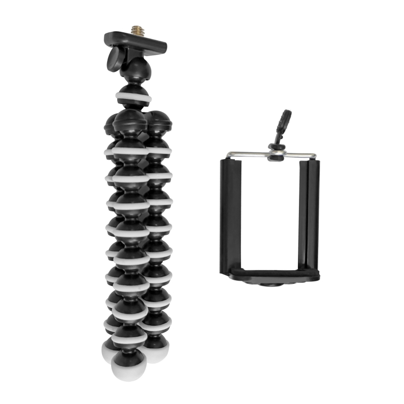 Keke Φορητή βάση με σχέδιο οκτώ βραχιόνων και κλιπ για κινητό, τρίποδο για selfies (PTZ: Όχι; Πλάκα γρήγορης απελευθέρωσης: Περιλαμβάνεται; Φορτίο: Άλλο)