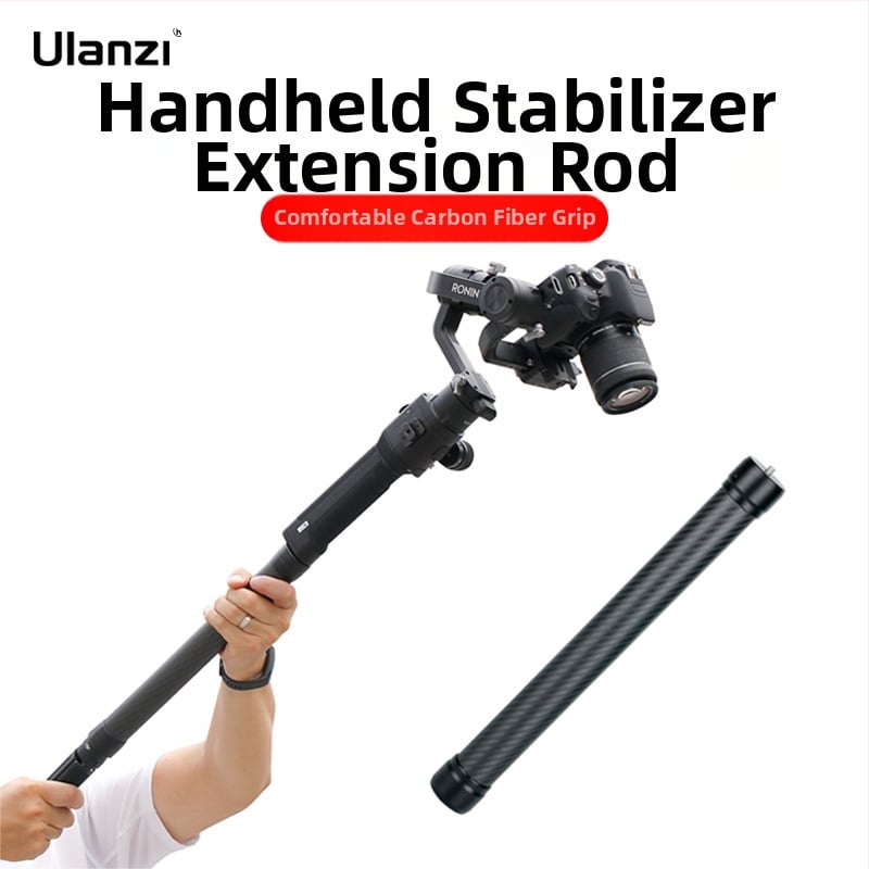 DSLR kameras stabilizētājs ar oglekļa šķiedras pagarinājuma stieni, bez attālinātā vadības, bez Bluetooth, bez papildgaismas
