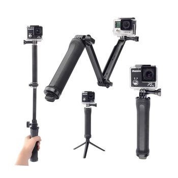 GOPRO τρίπτυχος selfie stick για τη σειρά GoPro Hero, υλικό PC, απαλό στην αφή, Hongli