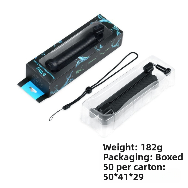 GOPRO τρίπτυχος selfie stick για τη σειρά GoPro Hero, υλικό PC, απαλό στην αφή, Hongli