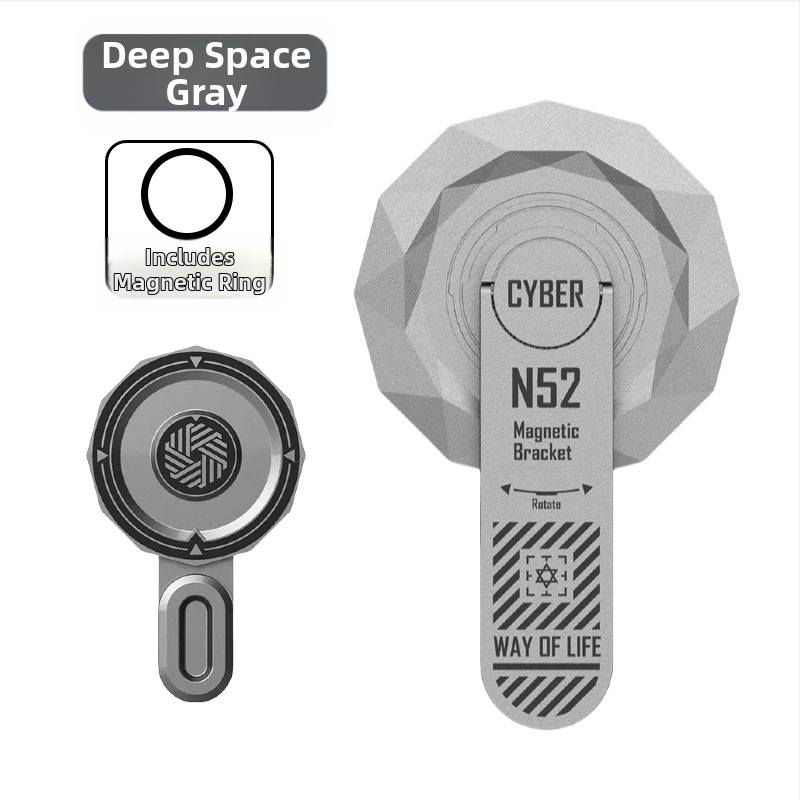 Magnetinis mobiliojo telefono laikiklis – 360° sukimas, sulankstomos stalinis dizainas, aliuminio lydinys