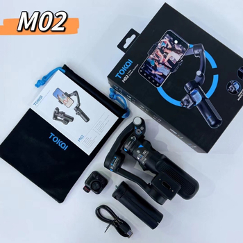 M02 Ručný Troj-osi Stabilizátor s Sledovaním Tváre, Proti Otrasom a Stolný Držiak na Telefón