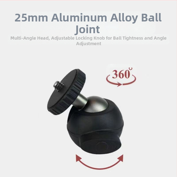 Τρίποδο γραφείου – μικρό για PTZ κάμερα και κινητό, σφαιρικό pan-tilt, υλικά: ABS αλουμινίου κράμα, φόρτιση έως 2 kg, βάρος 65 g, μοντέλο F01