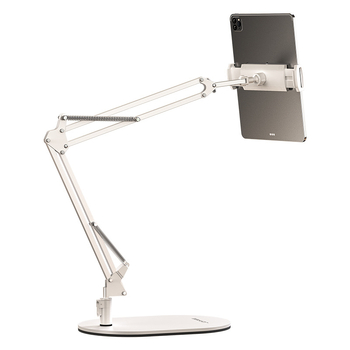 Konzolový stojan na tablet na nočnú skrinku, skladací, 360° otáčanie, bez montáže, univerzálny pre iPad, zliatina hliníka