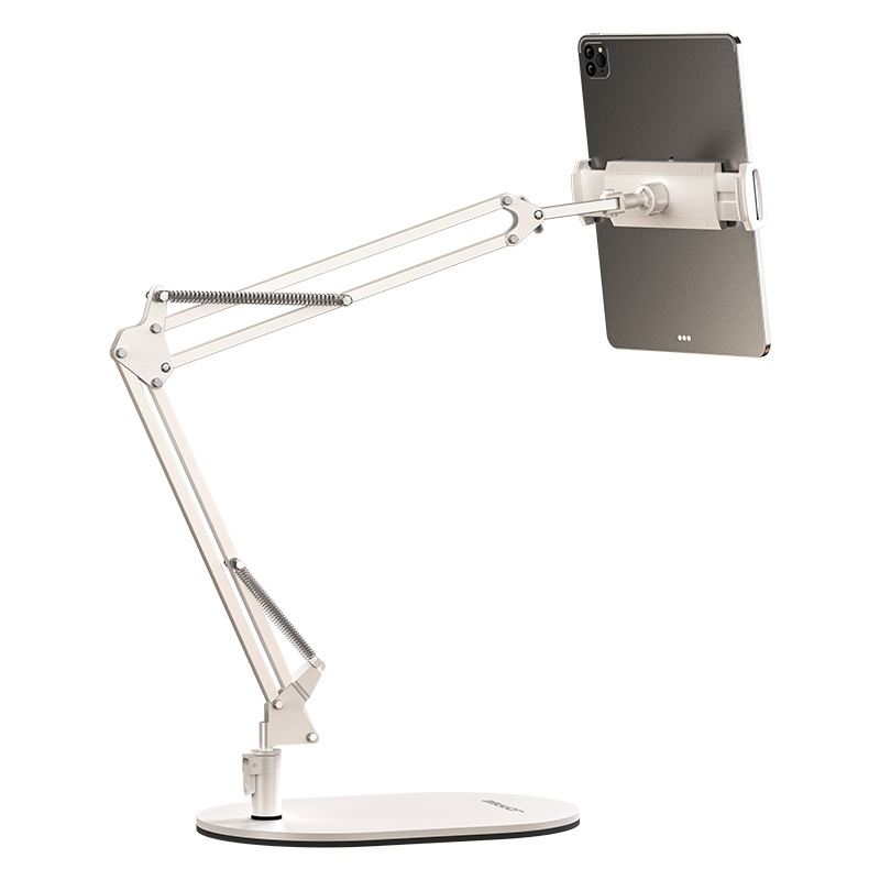 Konzolový stojan na tablet na nočnú skrinku, skladací, 360° otáčanie, bez montáže, univerzálny pre iPad, zliatina hliníka