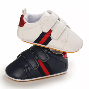 Παιδικά παπούτσια για κορίτσια - PU επάνω μέρος, μαλακή καουτσούκ σόλα, αντιολισθητικά, κλείσιμο Velcro, 12–36 μηνών
