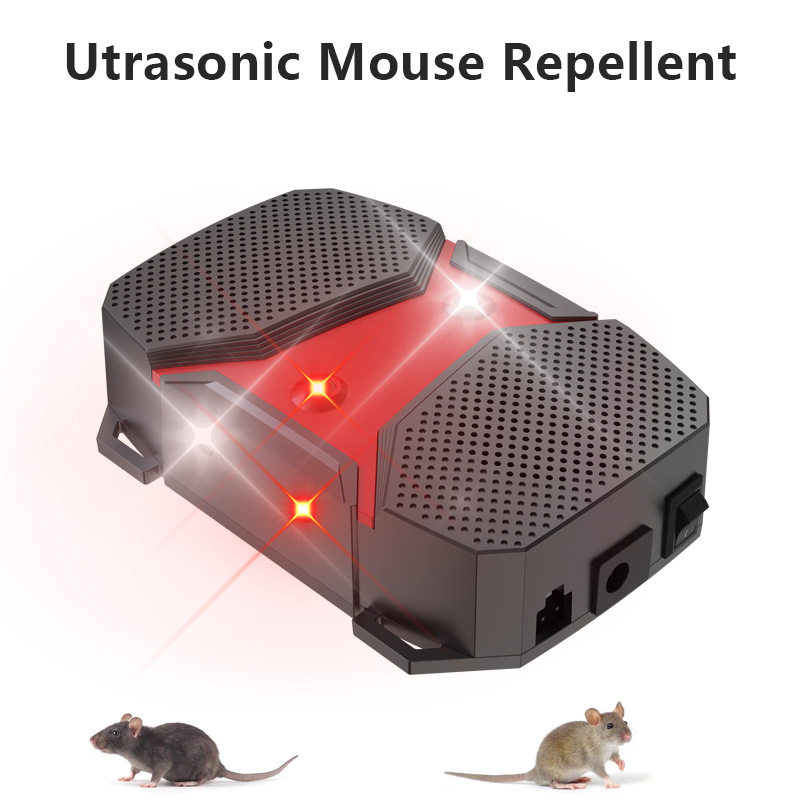 WH-540 Ultragarsinis pelės atbaidytuvas automobiliams ir namams, 2-in-1 variklio skyriaus dizainas, 12V, 0,45W, ABS korpusas