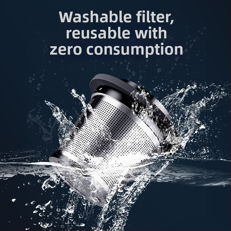 Безжичен ръчен/вертикален вакуум за автомобил – 4-в-1, всмукване 16000Pa, 7.4V, 100W, презареждащ се